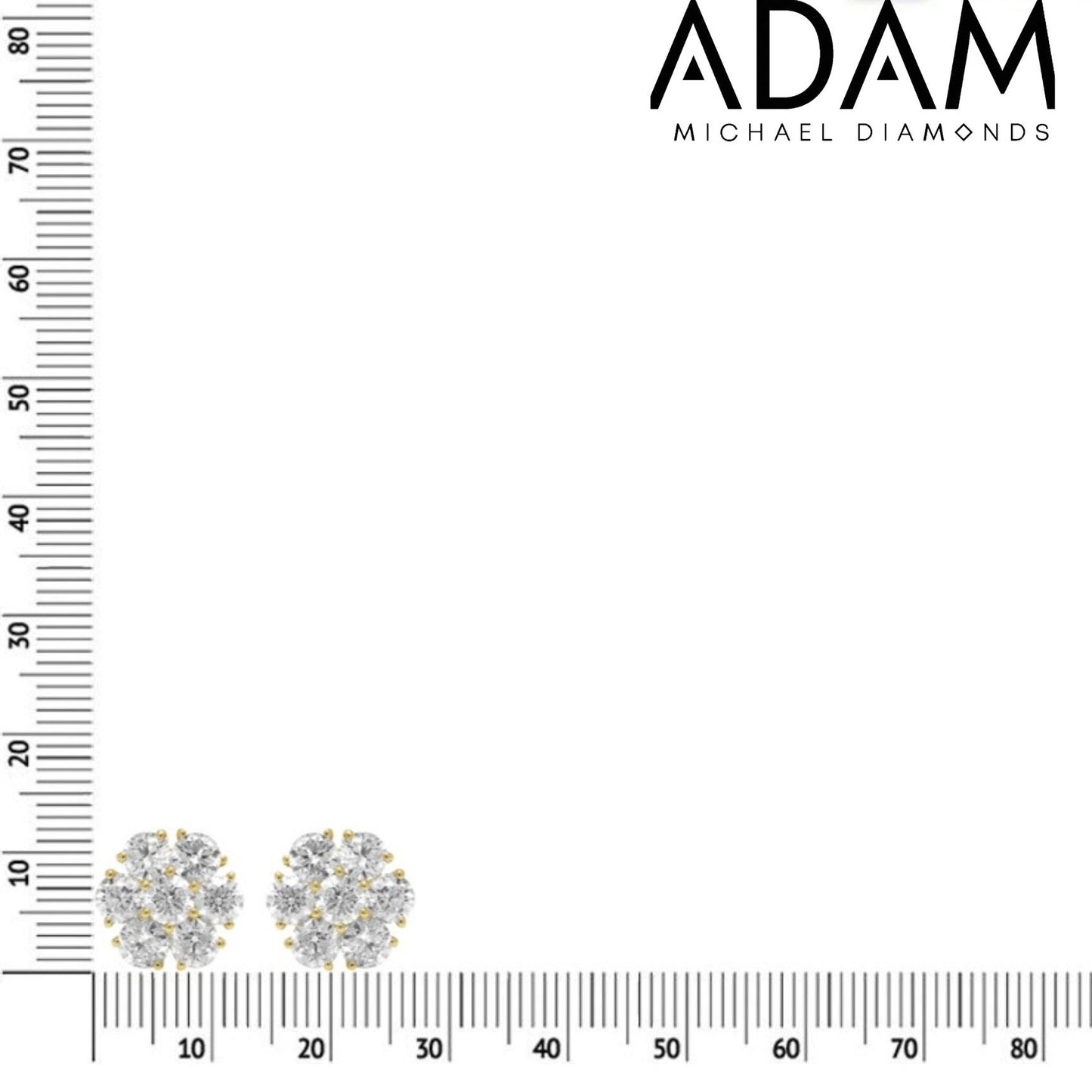 Diamond Cluster Earrings