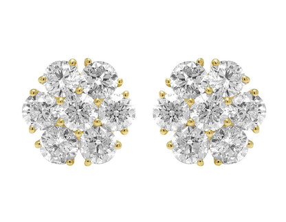 Diamond Cluster Earrings