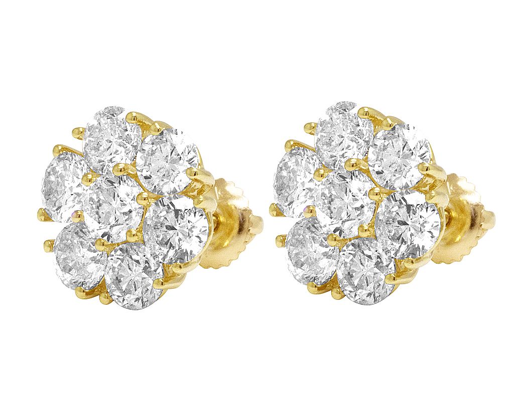 Diamond Cluster Earrings