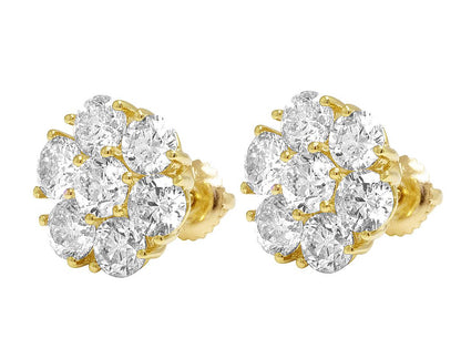 Diamond Cluster Earrings