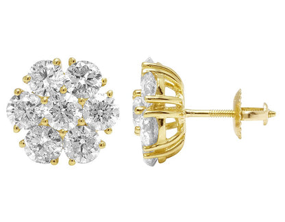 Diamond Cluster Earrings