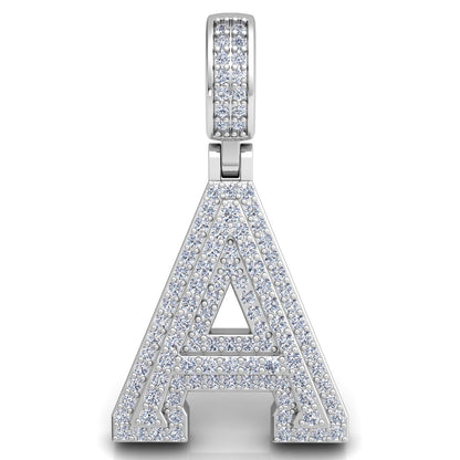 Letter "A" set with Diamonds