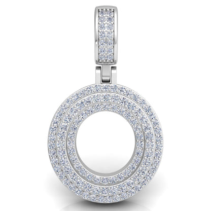 Letter "O" set with Diamonds