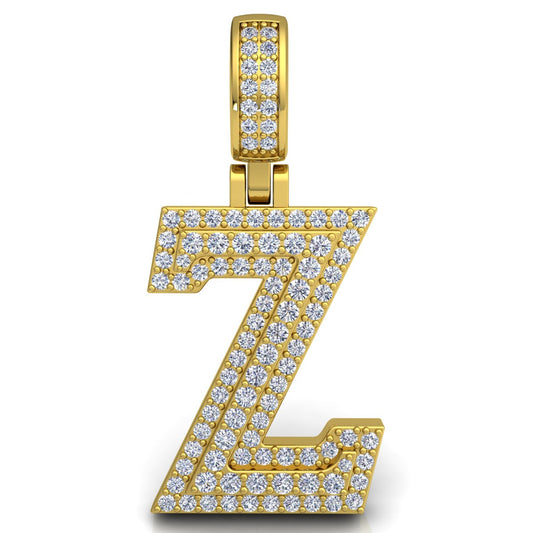 Letter "Z" set with Diamonds