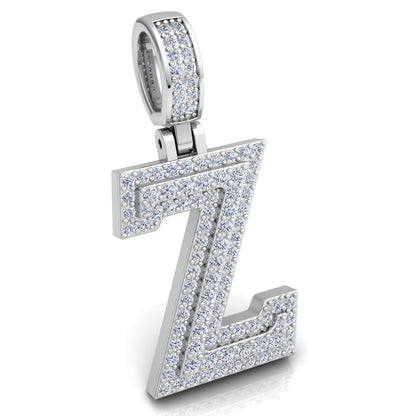 Letter "Z" set with Diamonds